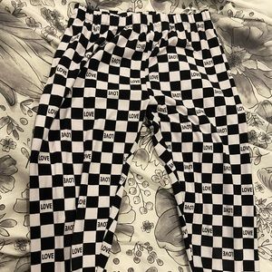 Checkered leggings